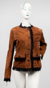 DOLCE & GABBANA BROWN SUEDE JA