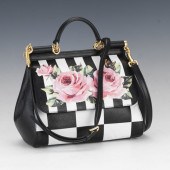 DOLCE & GABBANA LEATHER FLORAL