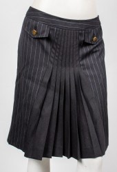 DOLCE & GABBANA PLEATED PINSTR