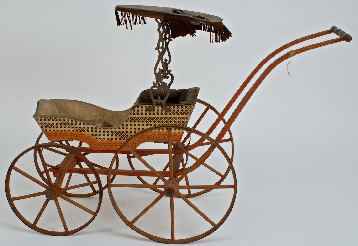 DOLL CARRIAGE19th CenturyWith red