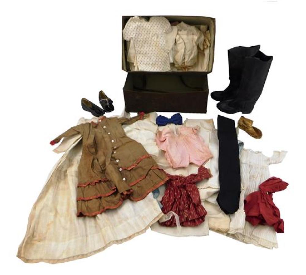 DOLL CLOTHING, AND CHILDREN'S SHOES