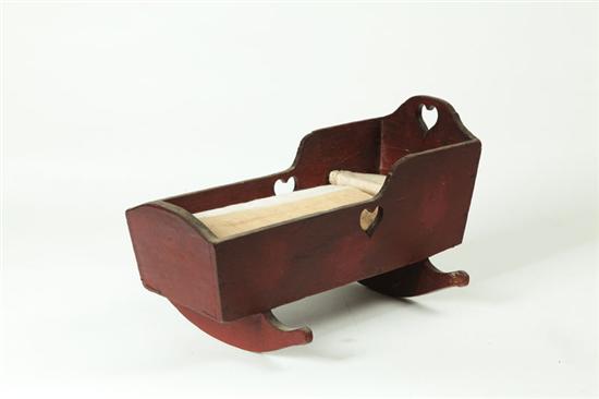 DOLL CRADLE.  American  mid 19th