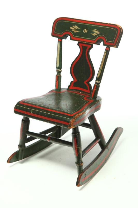 DOLL SIZE ROCKER.  American  late