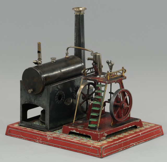 DOLL STEAM PLANT Lithographed tin