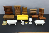 DOLLHOUSE FURNITURE, WOODEN CA