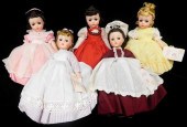 DOLLS: FIVE MADAME ALEXANDER "