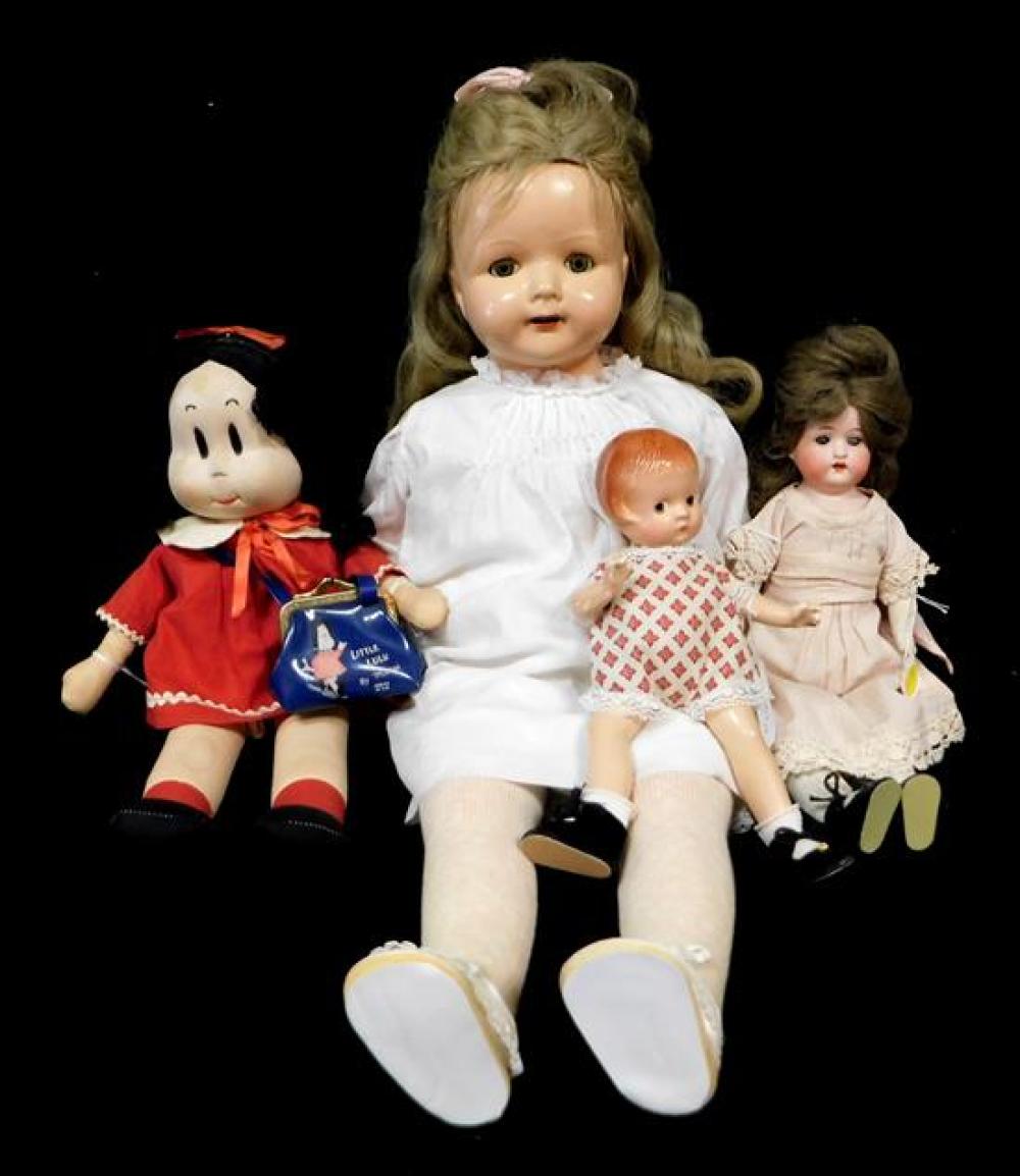 DOLLS: FOUR EARLY/MID-20TH C.