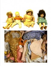 DOLLS  four pieces: Shirley Te