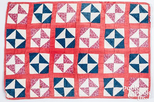 DOLL'S PATCHWORK QUILT, EARLY