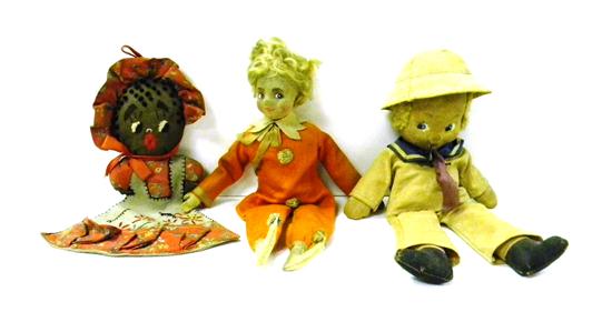 DOLLS: Three dolls including: