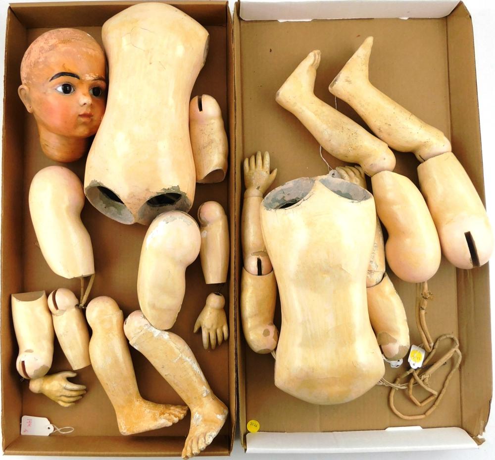 DOLLS: TWO 31" BEBE BRU # 14