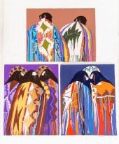 DOLONA ROBERTS. THREE UNFRAMED