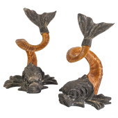 DOLPHIN & HORN SCONCES MANNER
