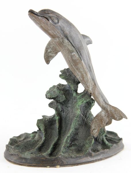 Dolphin Sculpture by A. J. Obara