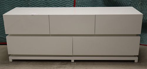 DOM EDIZIUNI WHITE LACQUER 5 DRAWER