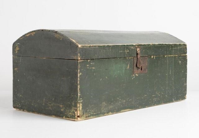 DOME TOP CHEST, QUEBEC, CA. 1840A