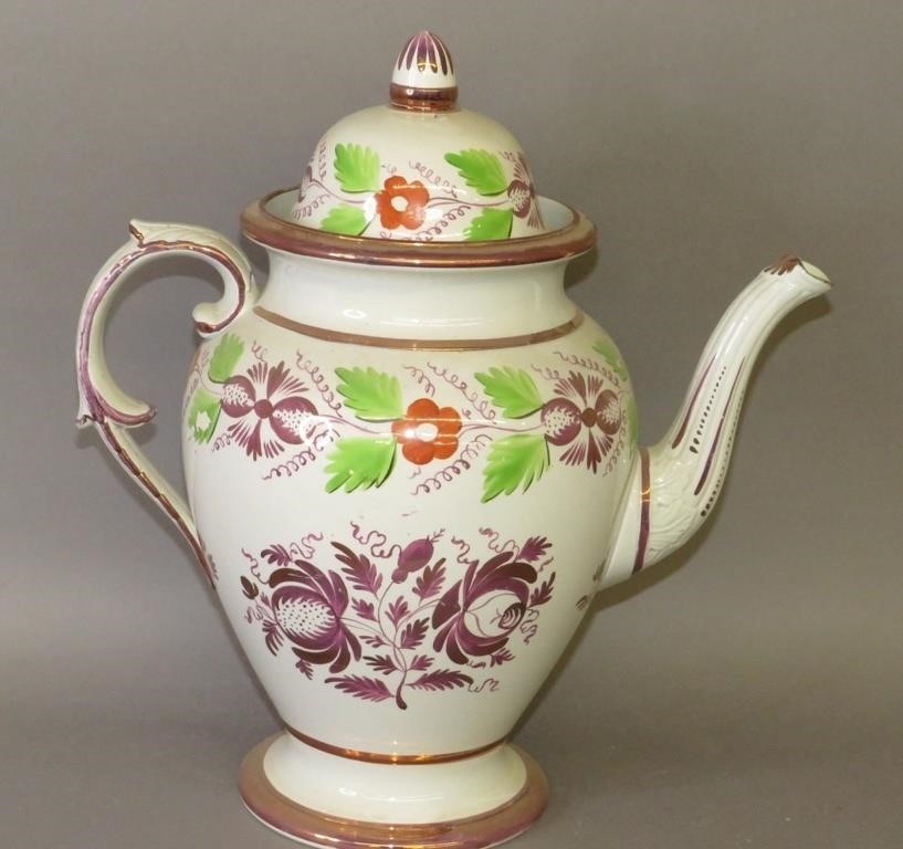 DOME TOP COFFEE POTca. 1830; dome
