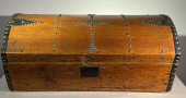DOME TOP PINE TRUNK, 19TH CENT