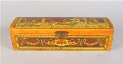 Domed paper covered glove box   