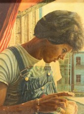 DOMINGO LUYANDA OIL ON CANVAS