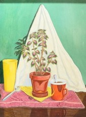 DOMINGO LUYANDA OIL ON CANVAS