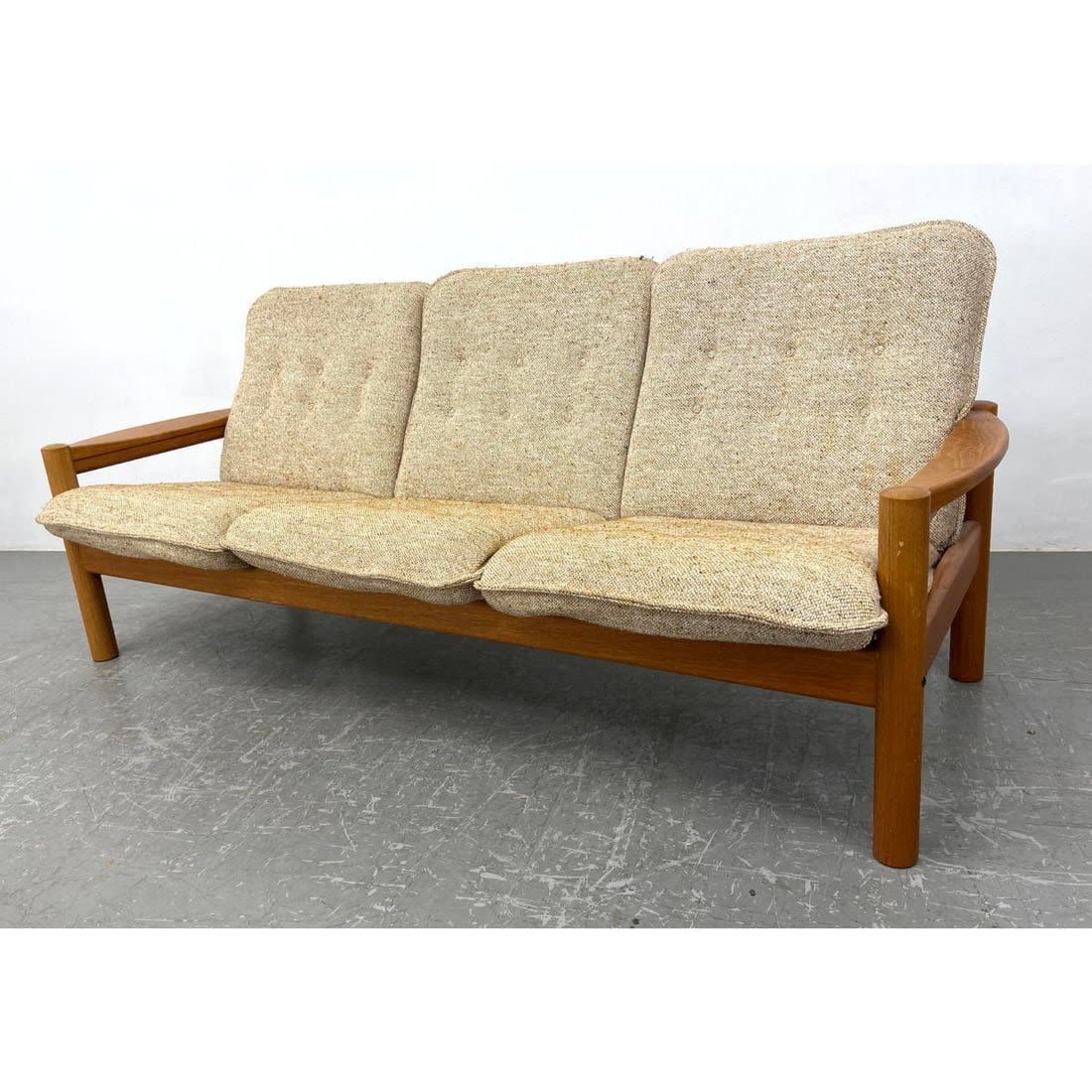 Domino Danish Modern Teak Sofa
