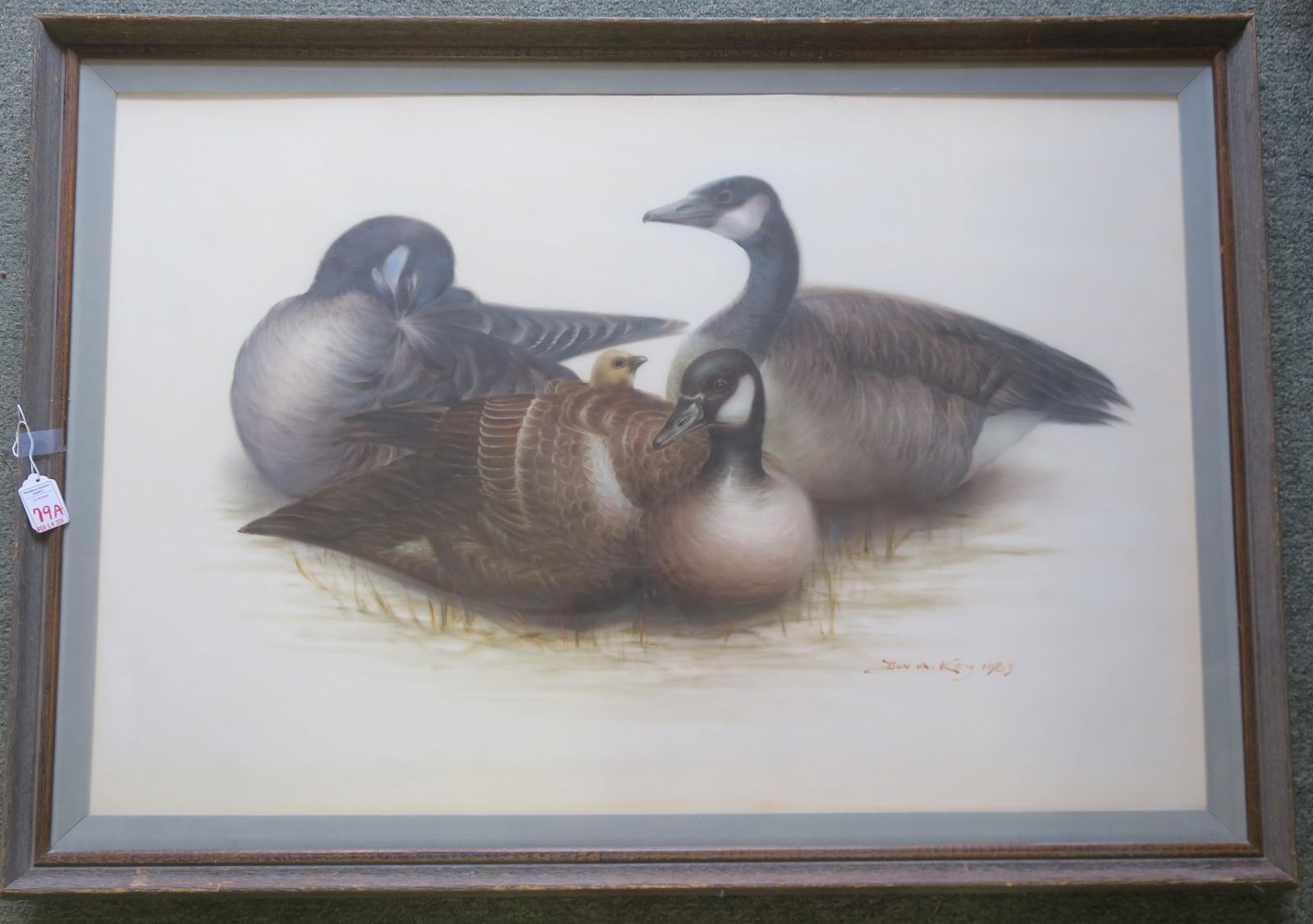 DON A. KEY PAINTING OF CANADA GEESE