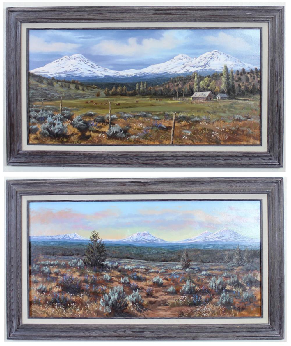 DON BROWN TWO OIL PAINTINGSDON