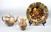 DON CARPENTIER TEAPOT, PLATE,