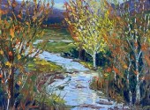 DON HUBER OIL ON BOARDDon Hube