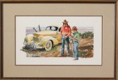 DON PRECHTEL WATERCOLOR ON BOA