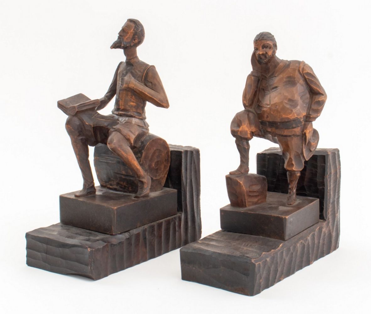 DON QUIXOTE & SANCHO PANZA CARVED