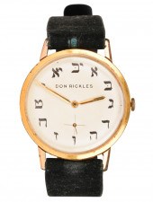 DON RICKLES GOLD-PLATE WATCHwi