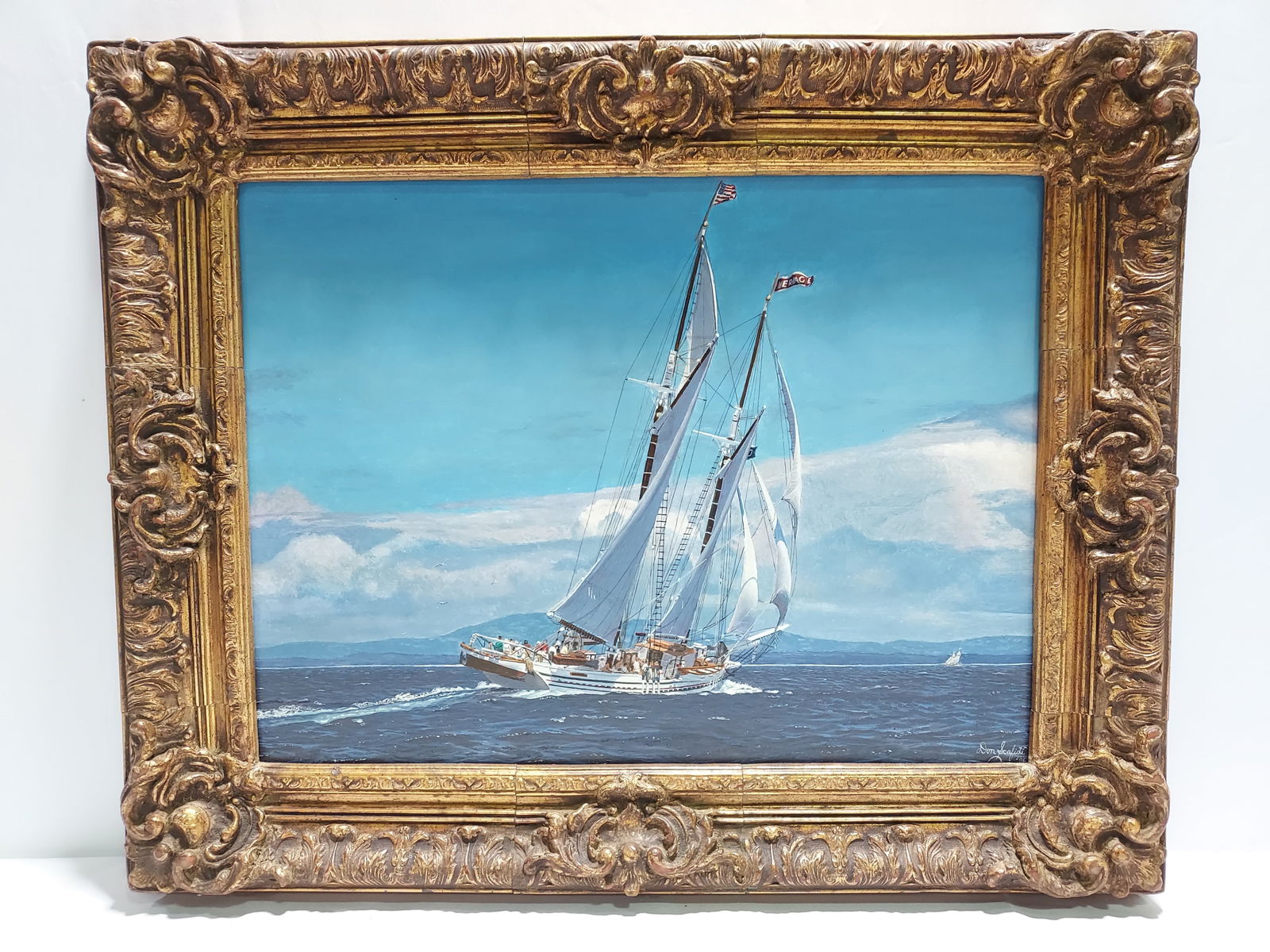 DON SCAFIDI S/V HERITAGE OIL ON