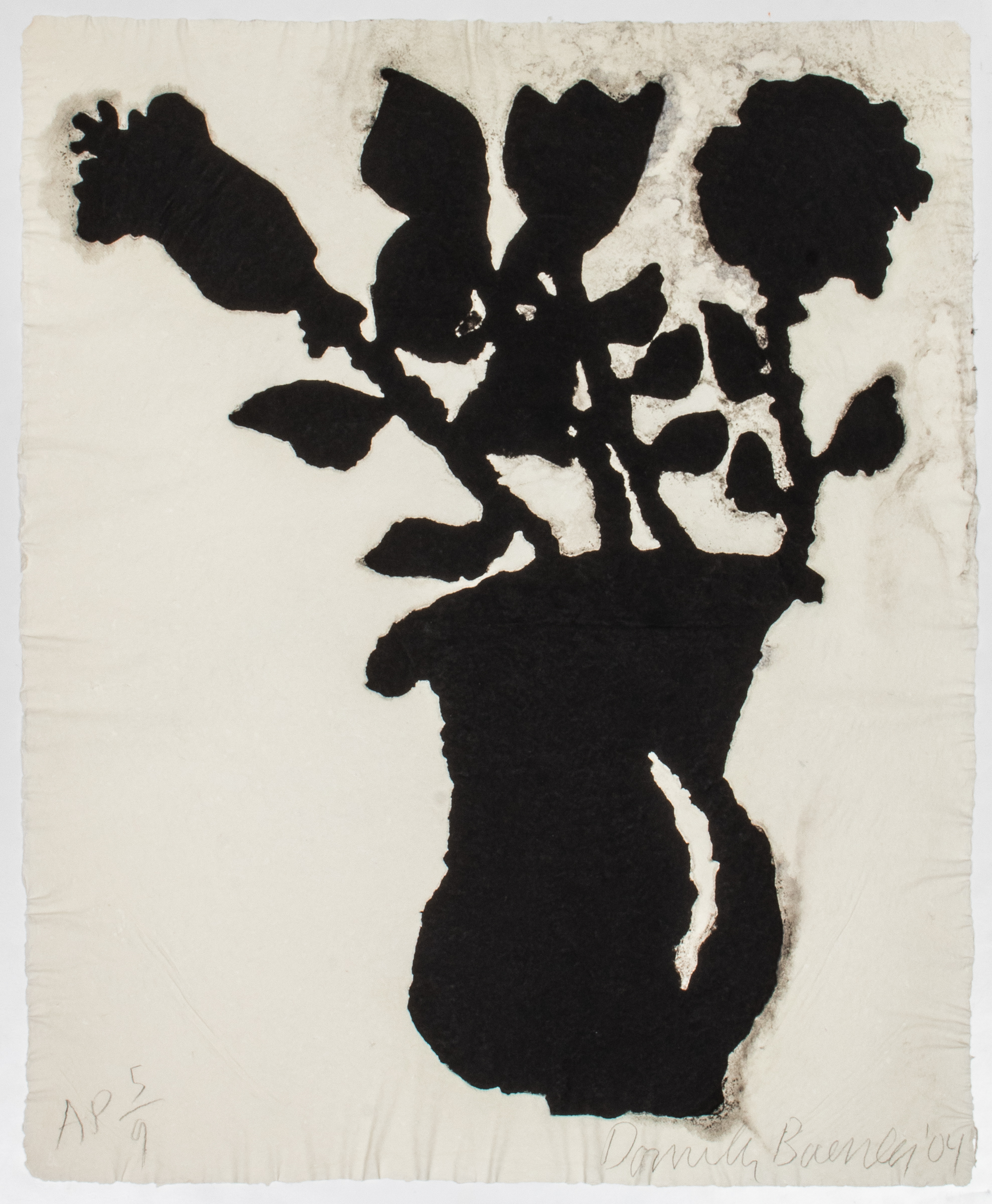 DONALD BAECHLER "FLOWER VASE" INK