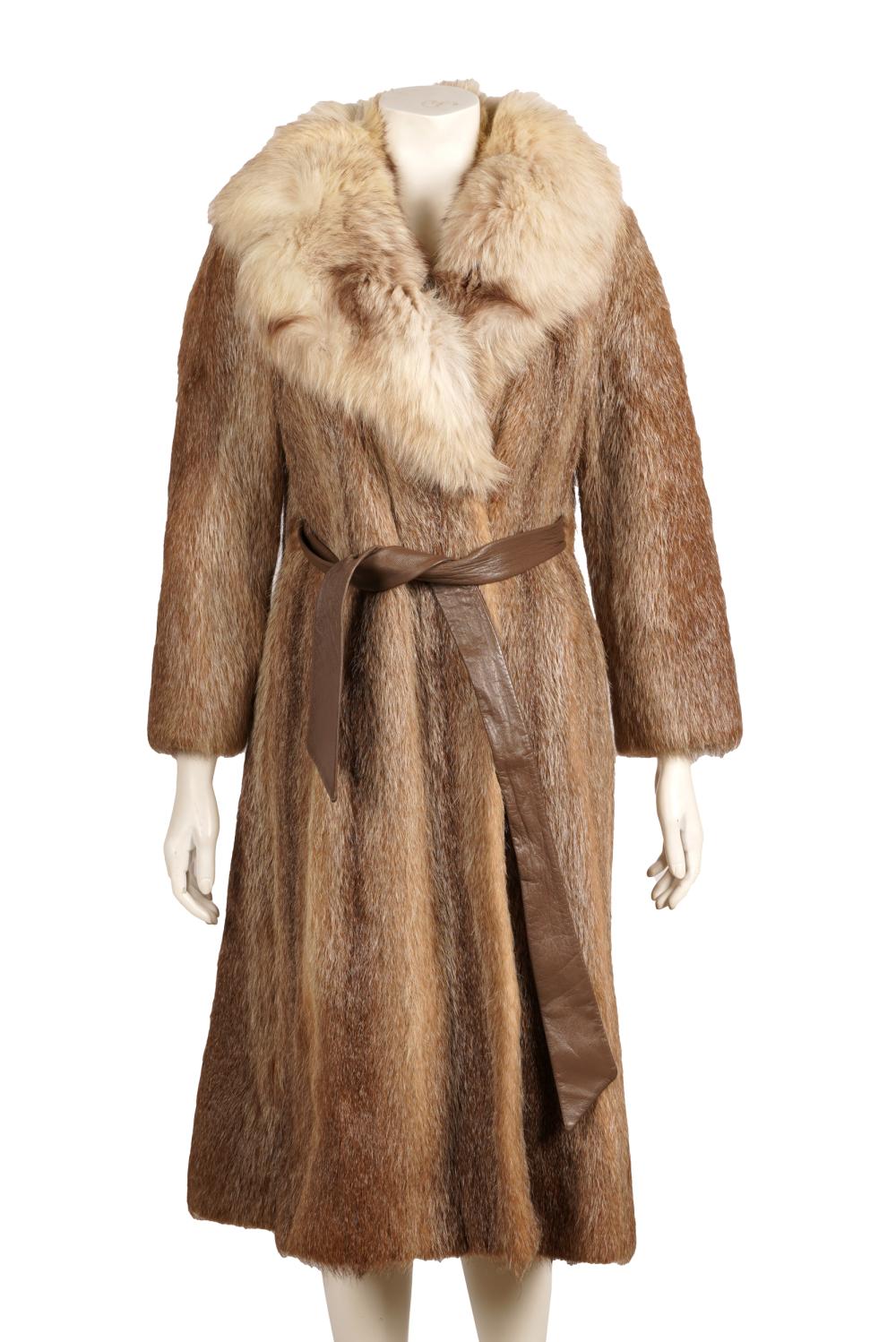 DONALD BROOKS FUR COATwith label;