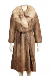 DONALD BROOKS FUR COATwith lab