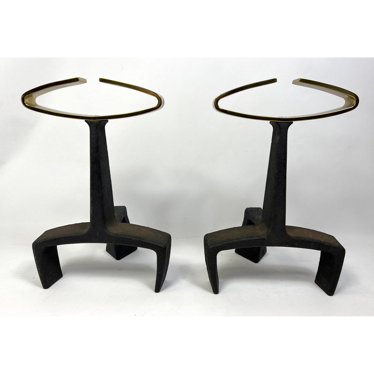 Donald Deskey Fireplace Andirons