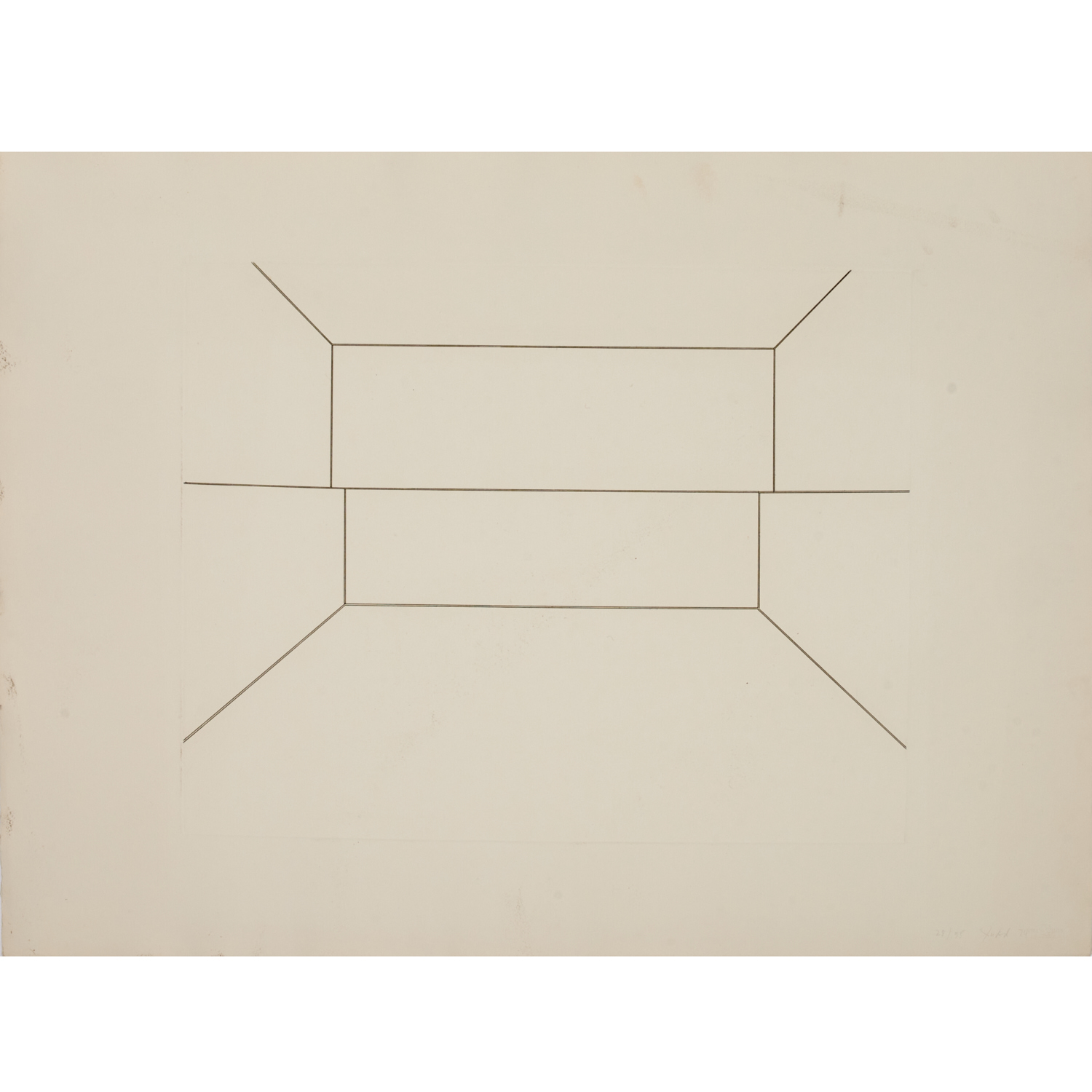 DONALD JUDD, ETCHING, 1974 Donald