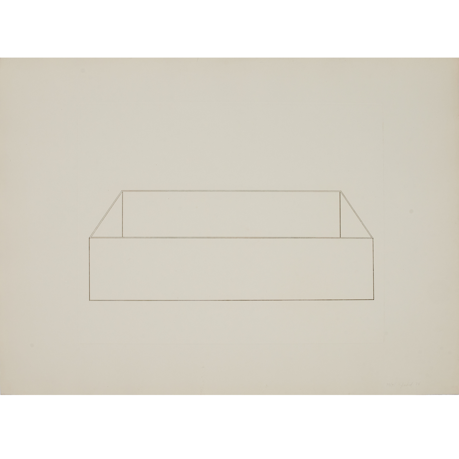 DONALD JUDD, ETCHING, 1974 Donald
