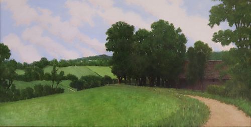 DONALD JURNEY OIL ON CANVAS "A