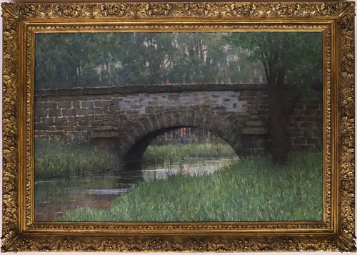 DONALD JURNEY OIL ON CANVAS "A
