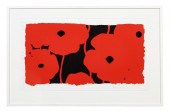 DONALD SULTAN, "8 POPPIES", SC