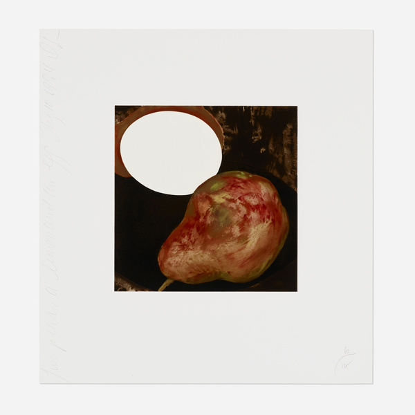 Donald Sultan b.1951. Two Pears,