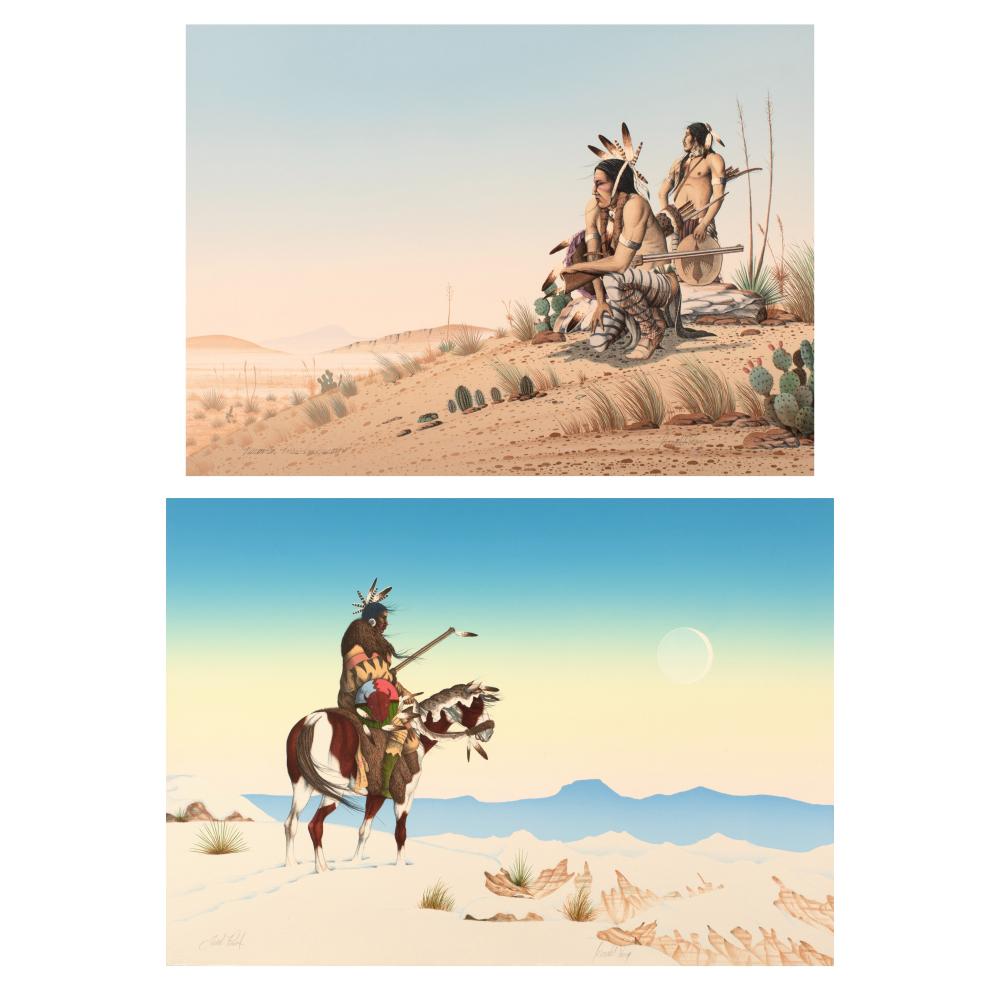DONALD VANN, PAIR OF LITHOGRAPHS: