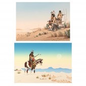 DONALD VANN, PAIR OF LITHOGRAP