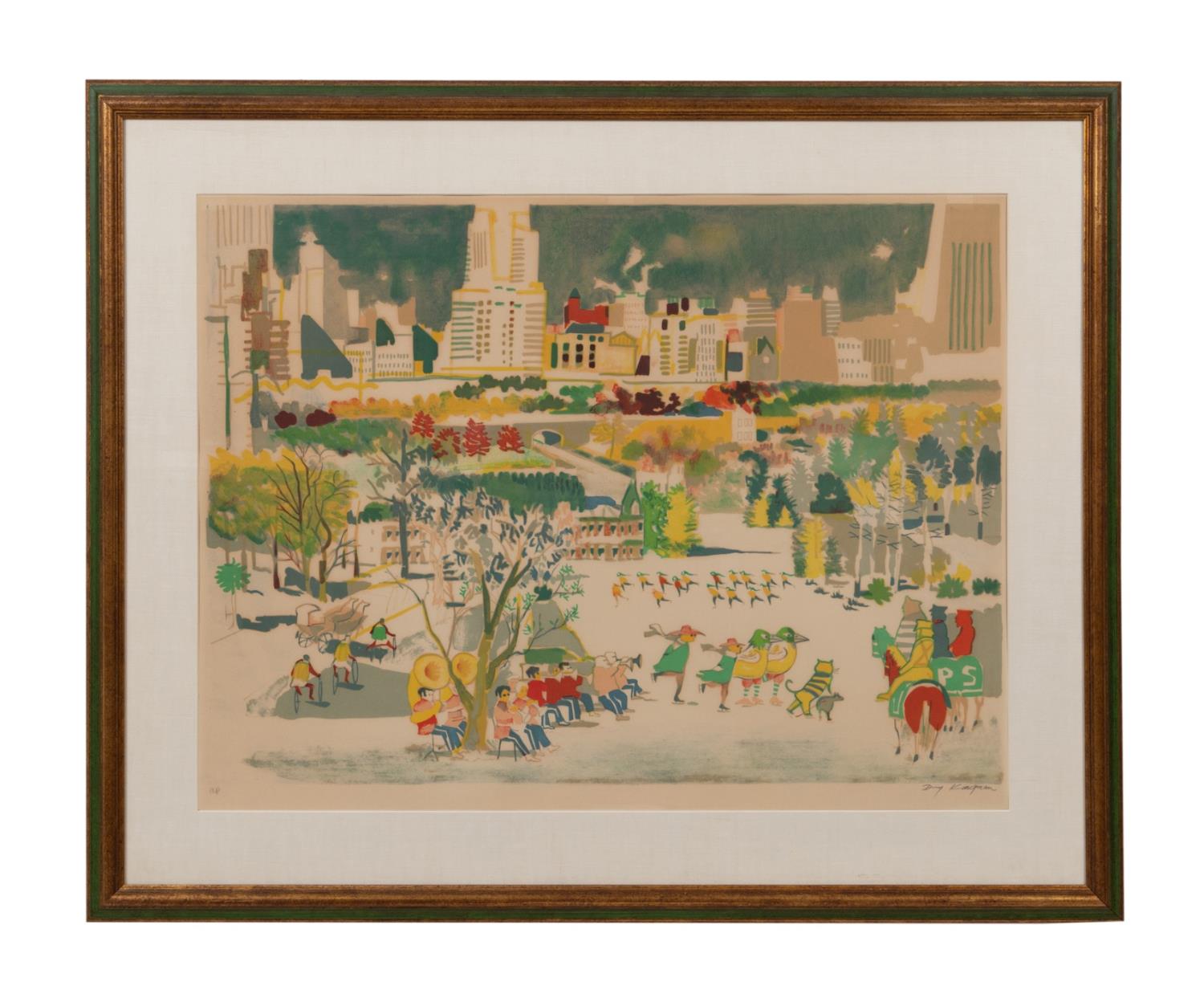 DONG KINGMAN "WINTER IN THE PARK"