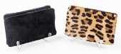 DONNA KARAN HIDE CLUTCHES, 2 T
