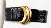 DONNA KARAN PATENT CROCODILE-P