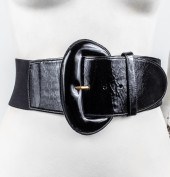 DONNA KARAN PATENT LEATHER & E